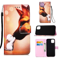 Painted Flat Texture Leather Case with Lanyard & Card Slot & Wallet & Holder, For iPhone 12 Pro Max