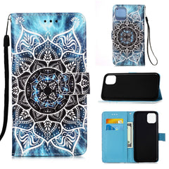 Painted Flat Texture Leather Case with Lanyard & Card Slot & Wallet & Holder, For iPhone 12 Pro Max