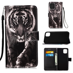 Painted Flat Texture Leather Case with Lanyard & Card Slot & Wallet & Holder, For iPhone 12 Pro Max