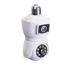 DP41 Bulb-type Dual-lens Motion Tracking Smart Camera Supports Voice Intercom, DP41 (White), DP41 (Black)