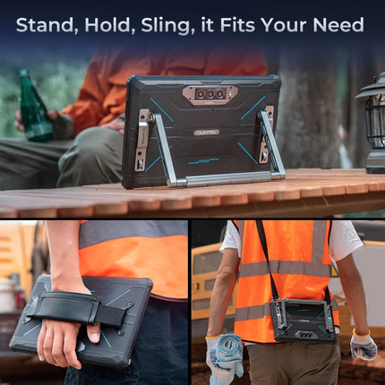 OUKITEL RT7 TITAN 5G Netzwerk IP68/IP69K Robustes Tablet, 10,1 Zoll Android 13 MediaTek Dimensity 720 Octa Core Unterstützt Dual-SIM, EU-Stecker, RT7 5G 12GB+256GB