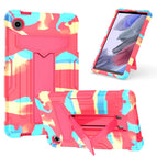 For Samsung Galaxy Tab A9 / Camouflage Rose Red