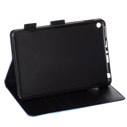 Flat Texture Flat Leather Case with Card Slot & Wallet & Holder & Sleep / Wake-up Function, For Amazon Kindle Fire HD 8 (2020)