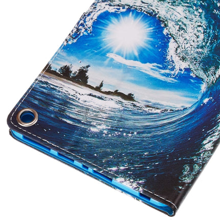 Flat Texture Flat Leather Case with Card Slot & Wallet & Holder & Sleep / Wake-up Function, For Amazon Kindle Fire HD 8 (2020)