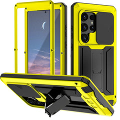 R-JUST Sliding Camera Life Waterproof Holder Phone Case, For Samsung Galaxy S25 5G, For Samsung Galaxy S25+ 5G, For Samsung Galaxy S25 Ultra 5G, For Samsung Galaxy S24 Ultra 5G, For Samsung Galaxy S24+ 5G, For Samsung Galaxy S24 5G