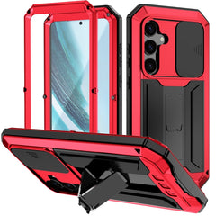 R-JUST Sliding Camera Life Waterproof Holder Phone Case, For Samsung Galaxy S25 5G, For Samsung Galaxy S25+ 5G, For Samsung Galaxy S25 Ultra 5G, For Samsung Galaxy S24 Ultra 5G, For Samsung Galaxy S24+ 5G, For Samsung Galaxy S24 5G