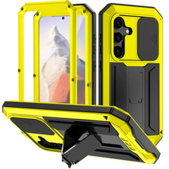 R-JUST Sliding Camera Life Waterproof Holder Phone Case, For Samsung Galaxy S25 5G, For Samsung Galaxy S25+ 5G, For Samsung Galaxy S25 Ultra 5G, For Samsung Galaxy S24 Ultra 5G, For Samsung Galaxy S24+ 5G, For Samsung Galaxy S24 5G