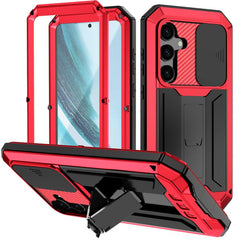 R-JUST Sliding Camera Life Waterproof Holder Phone Case, For Samsung Galaxy S25 5G, For Samsung Galaxy S25+ 5G, For Samsung Galaxy S25 Ultra 5G, For Samsung Galaxy S24 Ultra 5G, For Samsung Galaxy S24+ 5G, For Samsung Galaxy S24 5G