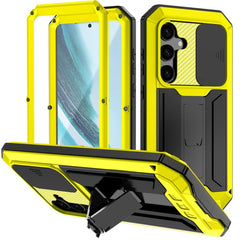 R-JUST Sliding Camera Life Waterproof Holder Phone Case, For Samsung Galaxy S25 5G, For Samsung Galaxy S25+ 5G, For Samsung Galaxy S25 Ultra 5G, For Samsung Galaxy S24 Ultra 5G, For Samsung Galaxy S24+ 5G, For Samsung Galaxy S24 5G