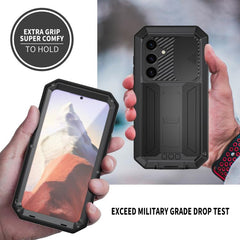 R-JUST Sliding Camera Life Waterproof Holder Phone Case, For Samsung Galaxy S25 5G, For Samsung Galaxy S25+ 5G, For Samsung Galaxy S25 Ultra 5G, For Samsung Galaxy S24 Ultra 5G, For Samsung Galaxy S24+ 5G, For Samsung Galaxy S24 5G