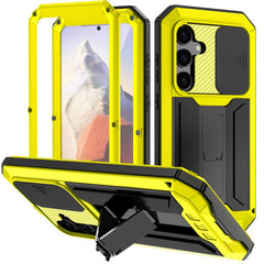 R-JUST Sliding Camera Life Waterproof Holder Phone Case, For Samsung Galaxy S25 5G, For Samsung Galaxy S25+ 5G, For Samsung Galaxy S25 Ultra 5G, For Samsung Galaxy S24 Ultra 5G, For Samsung Galaxy S24+ 5G, For Samsung Galaxy S24 5G