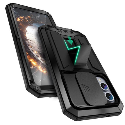 R-JUST Sliding Camera Life Waterproof Holder Phone Case, For Samsung Galaxy S25 Edge 5G, For Samsung Galaxy S25 5G, For Samsung Galaxy S25+ 5G, For Samsung Galaxy S25 Ultra 5G, For Samsung Galaxy S24 Ultra 5G, For Samsung Galaxy S24+ 5G