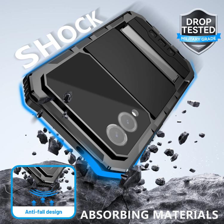 R-JUST Life Waterproof Dustproof Shockproof Holder Phone Case, For Samsung Galaxy S25 Edge 5G, For Samsung Galaxy S25 Ultra 5G, For Samsung Galaxy S24 Ultra 5G