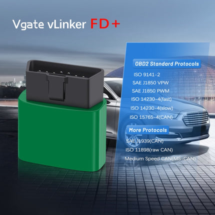 Vgate VLINKER FD + V2.2 Bluetooth 4.0 Car OBD Fault Diagnosis Detector, FD + V2.2 Bluetooth 4.0