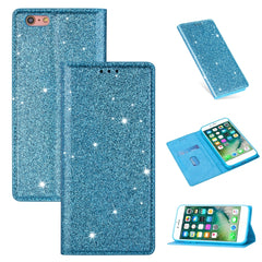 Ultrathin Glitter Magnetic Horizontal Flip Leather Case with Holder & Card Slots, For iPhone 6 Plus, For iPhone 8 / 7, For iPhone 8 Plus / 7 Plus, For iPhone 11, For iPhone 11 Pro