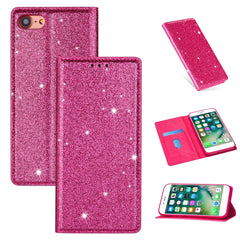 Ultrathin Glitter Magnetic Horizontal Flip Leather Case with Holder & Card Slots, For iPhone 6 Plus, For iPhone 8 / 7, For iPhone 8 Plus / 7 Plus, For iPhone 11, For iPhone 11 Pro