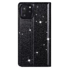 Ultrathin Glitter Magnetic Horizontal Flip Leather Case with Holder & Card Slots, For iPhone 11 Pro Max, For iPhone X / XS, For iPhone XS Max, For iPhone XR