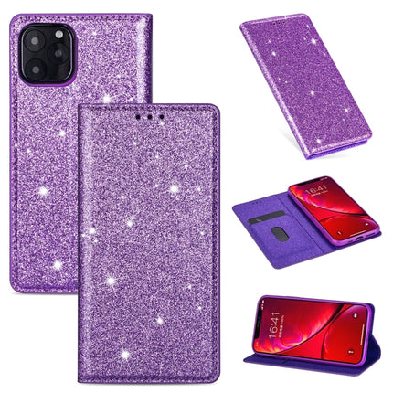 Ultrathin Glitter Magnetic Horizontal Flip Leather Case with Holder & Card Slots, For iPhone 11 Pro, For iPhone 11 Pro Max, For iPhone X / XS, For iPhone XS Max