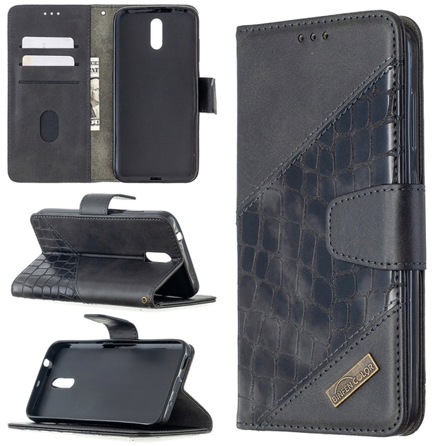 Matching Color Crocodile Texture Horizontal Flip PU Leather Case with Wallet & Holder & Card Slots, For Nokia 2.3, For Xiaomi Redmi 7A, For Xiaomi Redmi 7, For Xiaomi Redmi 8A