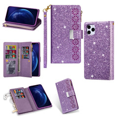 Multi-card Slots Starry Sky Laser Carving Glitter Zipper Horizontal Flip Leather Case with Holder & Wallet & Lanyard, For iPhone 11 Pro Max, For iPhone 11 Pro, For iPhone 11, For iPhone XS Max
