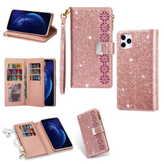 Multi-card Slots Starry Sky Laser Carving Glitter Zipper Horizontal Flip Leather Case with Holder & Wallet & Lanyard, For iPhone 11 Pro Max, For iPhone 11 Pro, For iPhone 11, For iPhone XS Max, For iPhone XR, For iPhone X / XS