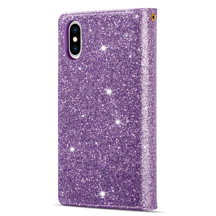 Horizontale Klapphülle aus Leder mit mehreren Kartenfächern, Sternenhimmel, Lasergravur, Glitzer-Reißverschluss, Halterung &amp; Geldbörse &amp; Trageband, für iPhone 8 Plus / 7 Plus, für iPhone SE 2022 / SE 2020 / 8 / 7, für iPhone 6 Plus / 6s Plus