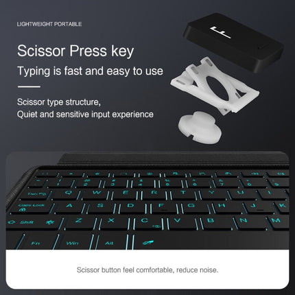 YJ-S9+ Split Bluetooth Keyboard Leather Tablet Case