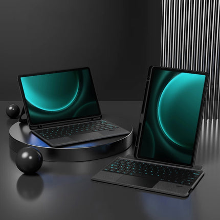 YJ-S9+ Split Bluetooth Keyboard Leather Tablet Case