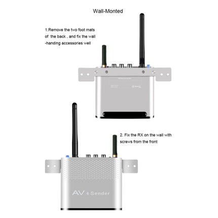 Measy AV230-2 2.4GHz Set-top Box Wireless Audio / Video Transmitter + 2 Receiver, Transmission Distance: 300m,, US Plug, EU Plug, AU Plug, UK Plug