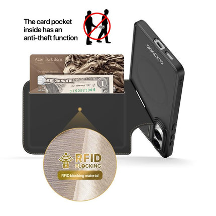 DUX DUCIS Rafi II Series MagSafe Magnetic Holder RFID Phone Case, For Samsung Galaxy S25 Edge 5G, For Samsung Galaxy S25 5G, For Samsung Galaxy S25 Ultra 5G, For Samsung Galaxy S24 Ultra 5G