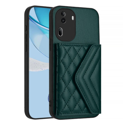 Rhombic Texture Card Bag RFID Phone Case with Long Lanyard, For OPPO Reno11 Pro Global, For OPPO A38 4G / A18 4G, For OPPO A58 4G, For OPPO Reno10 5G