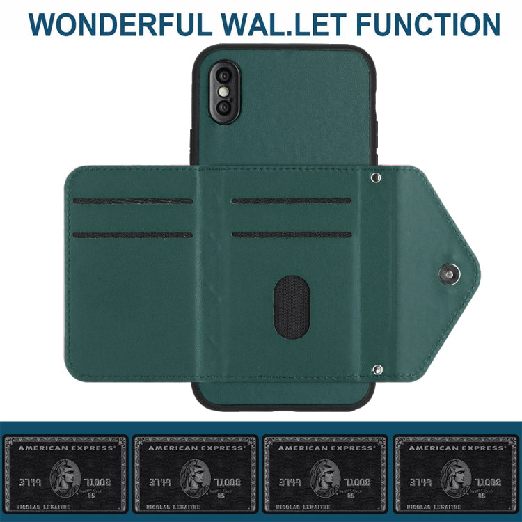 Rhombic Texture Card Bag RFID Phone Case with Long Lanyard