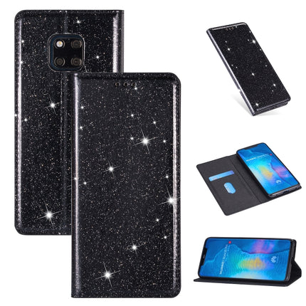 Ultrathin Glitter Magnetic Horizontal Flip Leather Case with Holder & Card Slots, For Huawei P40 Lite, For Huawei P40, For Huawei P40 Pro, For Huawei Mate 20 Pro