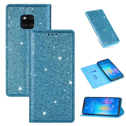 Ultrathin Glitter Magnetic Horizontal Flip Leather Case with Holder & Card Slots, For Huawei P40 Lite, For Huawei P40, For Huawei P40 Pro, For Huawei Mate 20 Pro