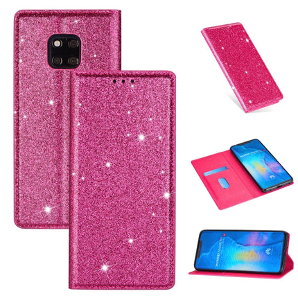 Ultrathin Glitter Magnetic Horizontal Flip Leather Case with Holder & Card Slots, For Huawei P40 Lite, For Huawei P40, For Huawei P40 Pro, For Huawei Mate 20 Pro