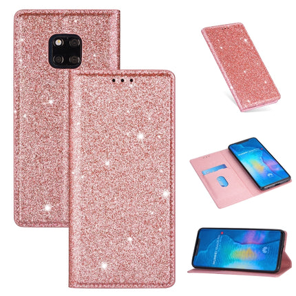 Ultrathin Glitter Magnetic Horizontal Flip Leather Case with Holder & Card Slots, For Huawei P40 Lite, For Huawei P40, For Huawei P40 Pro, For Huawei Mate 20 Pro