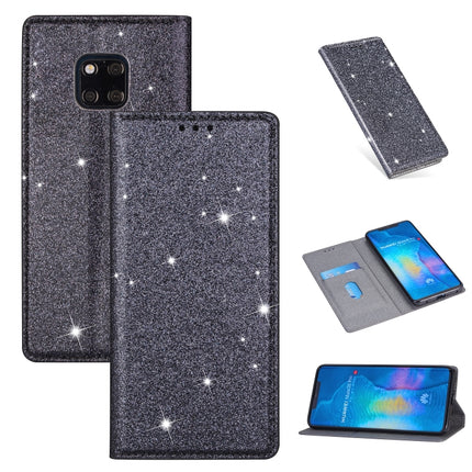 Ultrathin Glitter Magnetic Horizontal Flip Leather Case with Holder & Card Slots, For Huawei P40 Lite, For Huawei P40, For Huawei P40 Pro, For Huawei Mate 20 Pro