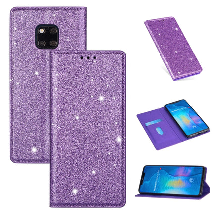 Ultrathin Glitter Magnetic Horizontal Flip Leather Case with Holder & Card Slots, For Huawei P40 Lite, For Huawei P40, For Huawei P40 Pro, For Huawei Mate 20 Pro