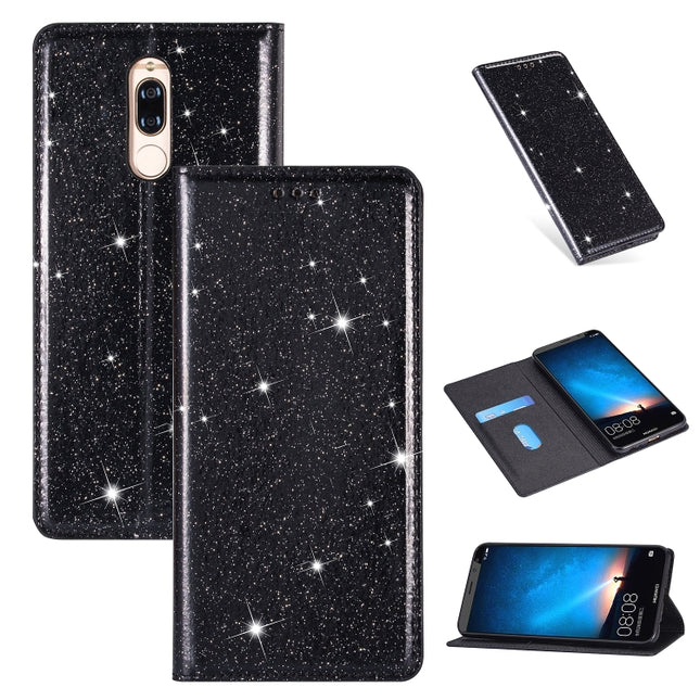 Ultrathin Glitter Magnetic Horizontal Flip Leather Case with Holder & Card Slots, For Huawei Mate 10 Lite, For Huawei Mate 10 Pro, For Huawei Mate 20, For Huawei Mate 20 Lite