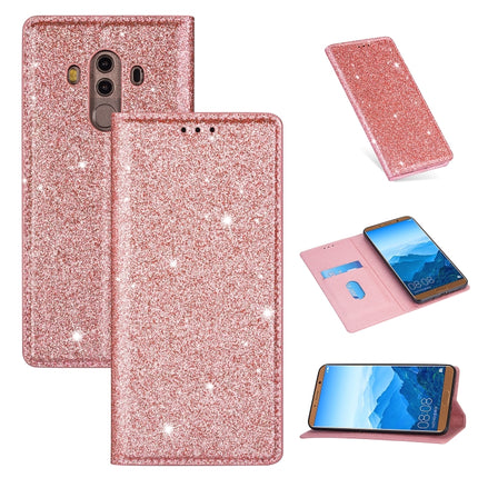Ultrathin Glitter Magnetic Horizontal Flip Leather Case with Holder & Card Slots, For Huawei Mate 10 Lite, For Huawei Mate 10 Pro, For Huawei Mate 20, For Huawei Mate 20 Lite