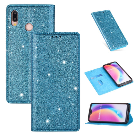 Ultrathin Glitter Magnetic Horizontal Flip Leather Case with Holder & Card Slots, For Huawei P Smart+ 2019, For Huawei P20 Lite, For Huawei P20 Pro, For Huawei P30
