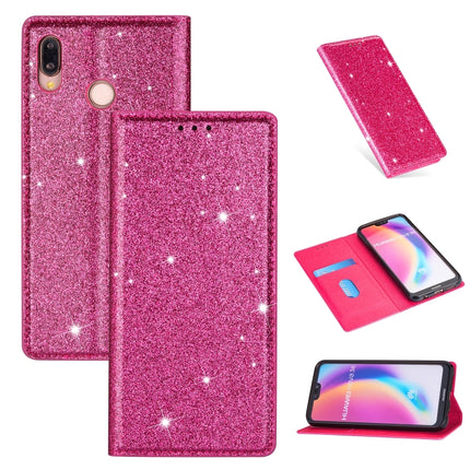 Ultrathin Glitter Magnetic Horizontal Flip Leather Case with Holder & Card Slots, For Huawei P Smart+ 2019, For Huawei P20 Lite, For Huawei P20 Pro, For Huawei P30
