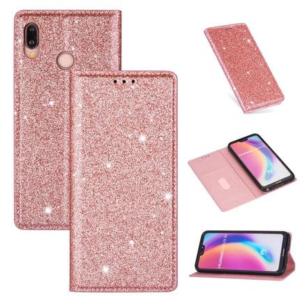 Ultrathin Glitter Magnetic Horizontal Flip Leather Case with Holder & Card Slots, For Huawei P Smart+ 2019, For Huawei P20 Lite, For Huawei P20 Pro, For Huawei P30