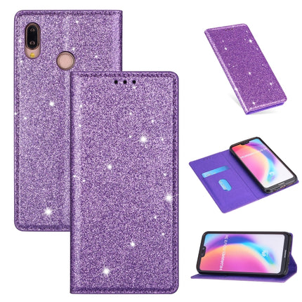 Ultrathin Glitter Magnetic Horizontal Flip Leather Case with Holder & Card Slots, For Huawei P Smart+ 2019, For Huawei P20 Lite, For Huawei P20 Pro, For Huawei P30