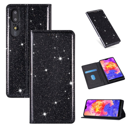 Ultrathin Glitter Magnetic Horizontal Flip Leather Case with Holder & Card Slots, For Huawei P Smart+ 2019, For Huawei P20 Lite, For Huawei P20 Pro, For Huawei P30