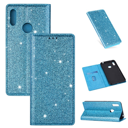 Ultrathin Glitter Magnetic Horizontal Flip Leather Case with Holder & Card Slots, For Huawei P30 Lite, For Huawei Y7 (2019), For Huawei Y6 (2019)