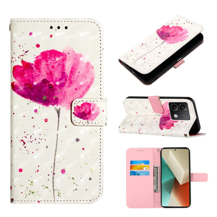 3D Painting Horizontal Flip Leather Phone Case, For Xiaomi Poco X6 Pro, For Xiaomi Redmi Note 13 5G Global, For Xiaomi Redmi 13C