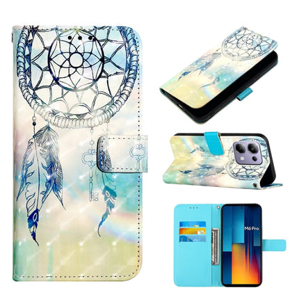 3D Painting Horizontal Flip Leather Phone Case, For Xiaomi Redmi Note 13 Pro 4G Global, For Xiaomi Redmi Note 13 4G Global, For Xiaomi Redmi K70E