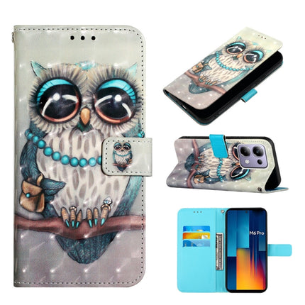 3D Painting Horizontal Flip Leather Phone Case, For Xiaomi Redmi Note 13 Pro 4G Global, For Xiaomi Redmi Note 13 4G Global, For Xiaomi Redmi K70E