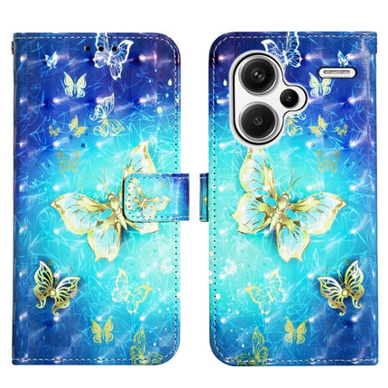3D Painting Horizontal Flip Leather Phone Case, For Xiaomi Redmi Note 13 Pro+ 5G, For Xiaomi Redmi Note 13 Pro 5G Global